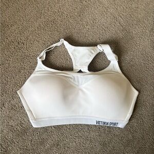 Victoria's Secret White Racerback Sports Bra - Victoria Sport